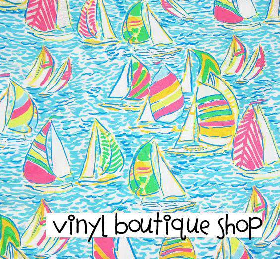 You Gotta Regatta Lilly Inspired Printed Patterned Craft Vinyl - Vinyl Boutique Shop