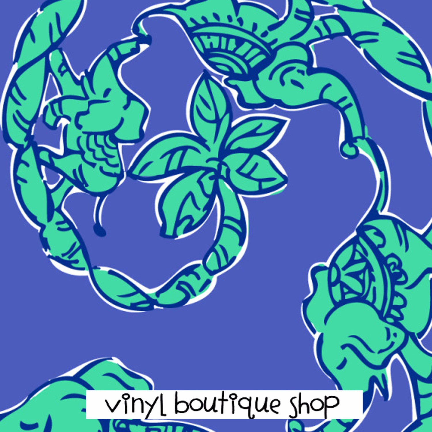 Elephant Print Lilly Inspired Printed Patterned Craft Vinyl - Vinyl Boutique Shop