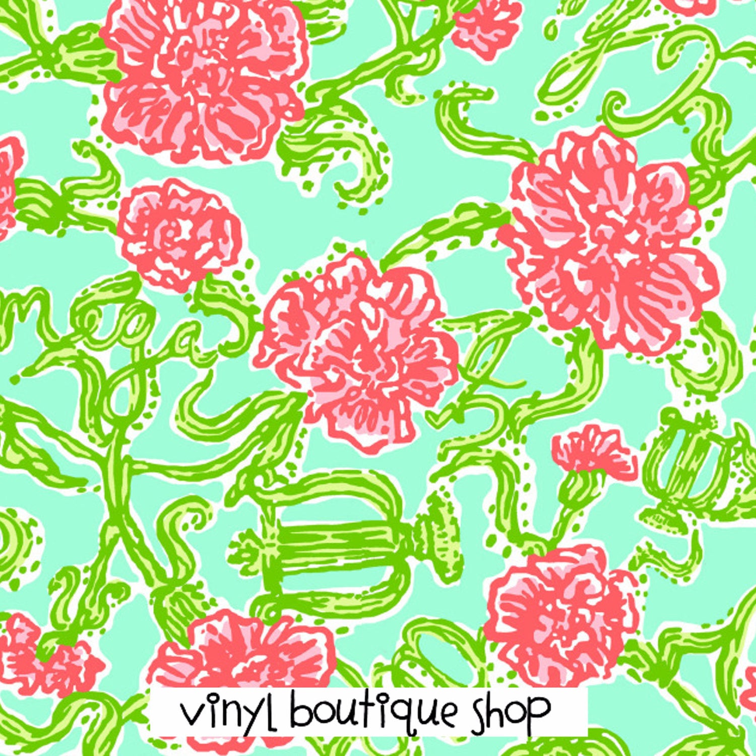 Aht-Lpha Chi Omega Lilly Inspired Vinyl - Vinyl Boutique Shop