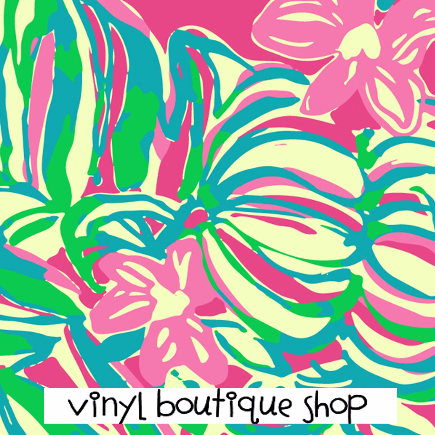 Anchor Patterns Lilly Inspired Printed Patterned Craft Vinyl - Vinyl Boutique Shop