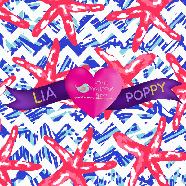Vinyl Starfish Lia Poppy Vinyl Sheet LPY-31 - Vinyl Boutique Shop