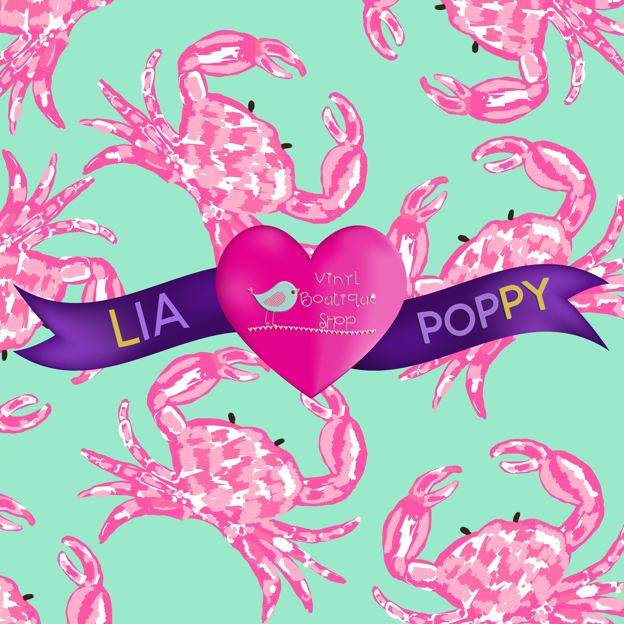 Vinyl Crab Lia Poppy Vinyl Sheet LPY-33 - Vinyl Boutique Shop