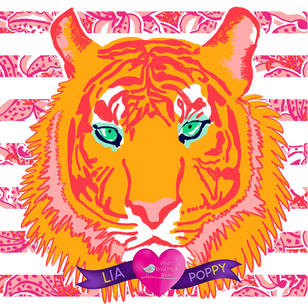 Tiger Lia Poppy Vinyl Sheet LPY-98 - Vinyl Boutique Shop