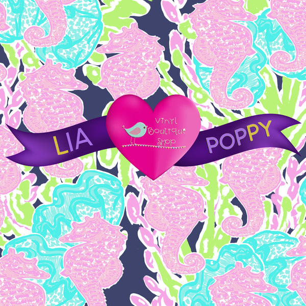 Sea Horse Lia Poppy Vinyl Sheet LPY-101 - Vinyl Boutique Shop