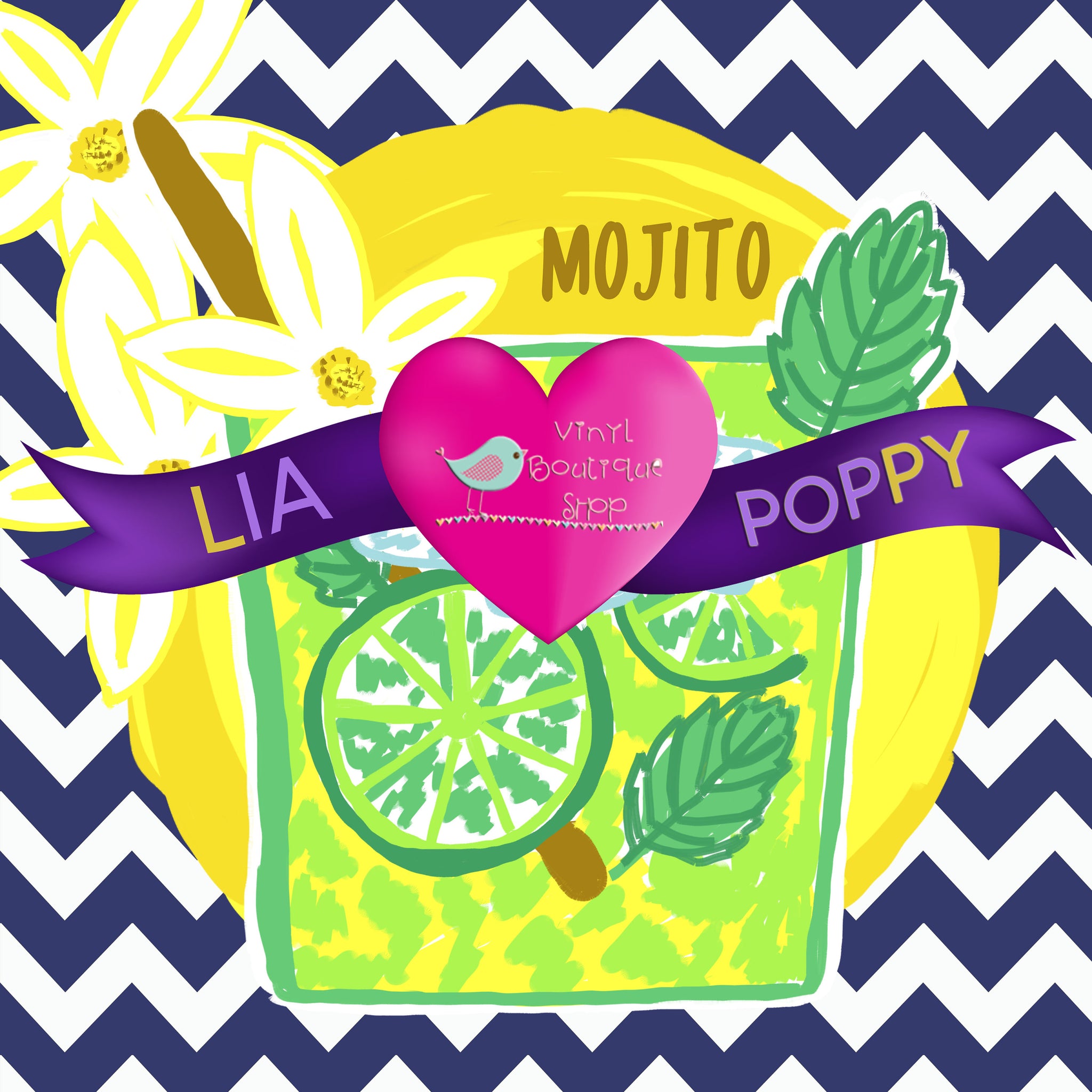 Mojito Lia Poppy Vinyl Sheet LPY-112 - Vinyl Boutique Shop