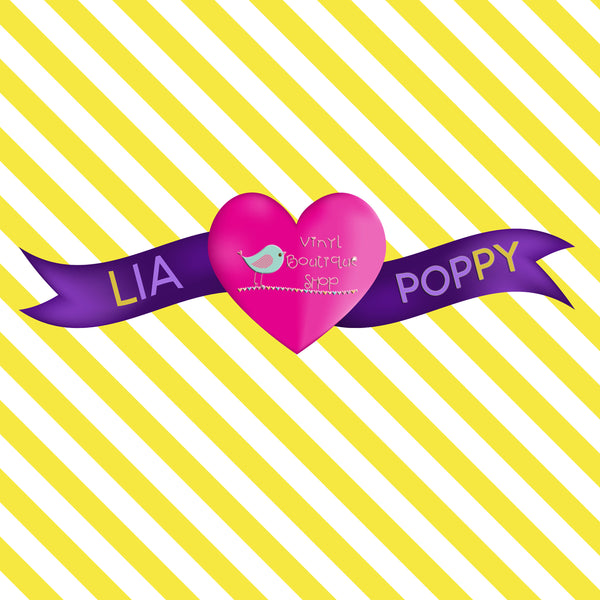 Pattern Lia Poppy Vinyl Sheet LPY-155 - Vinyl Boutique Shop