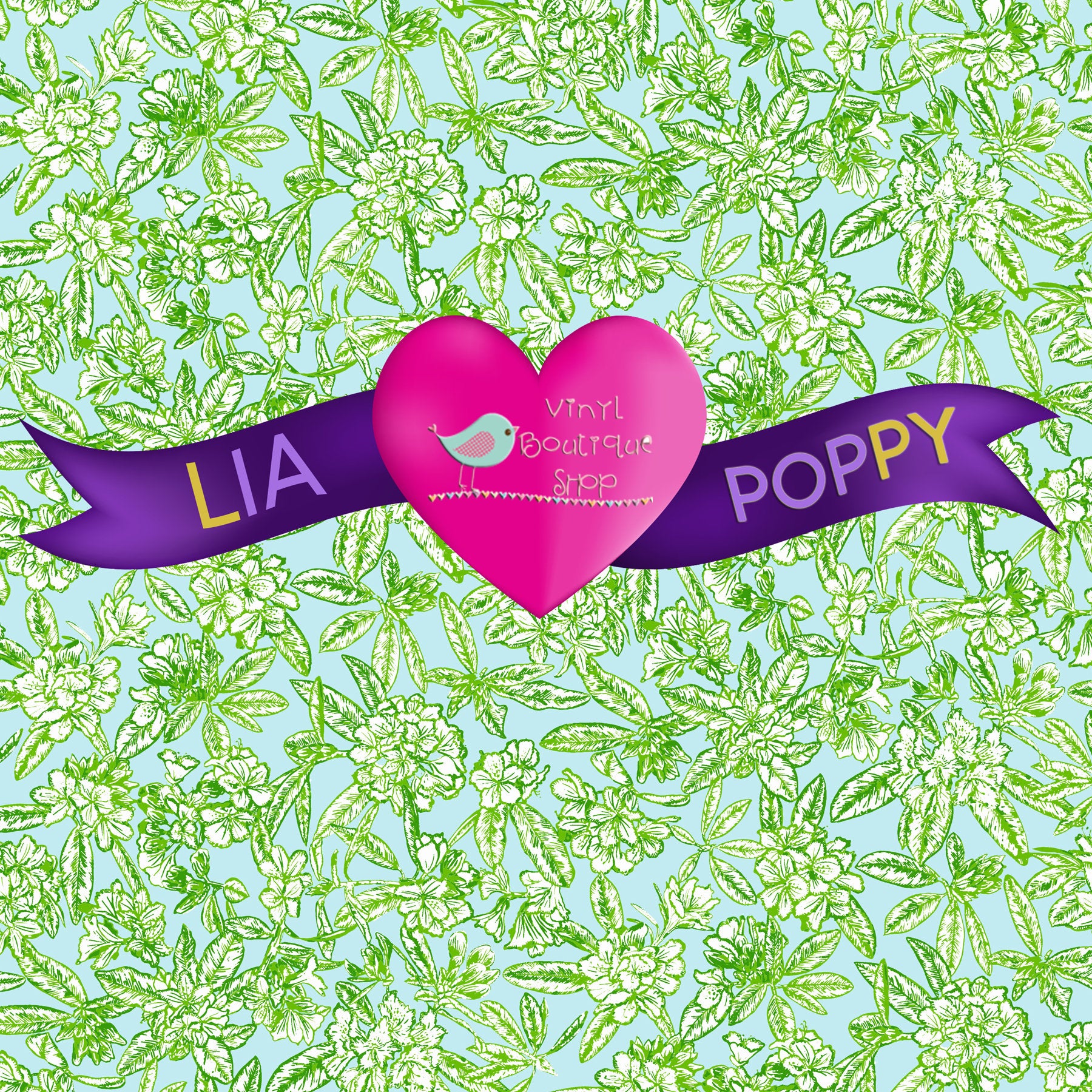 Flower Lia Poppy Vinyl Sheet LPY-171 - Vinyl Boutique Shop