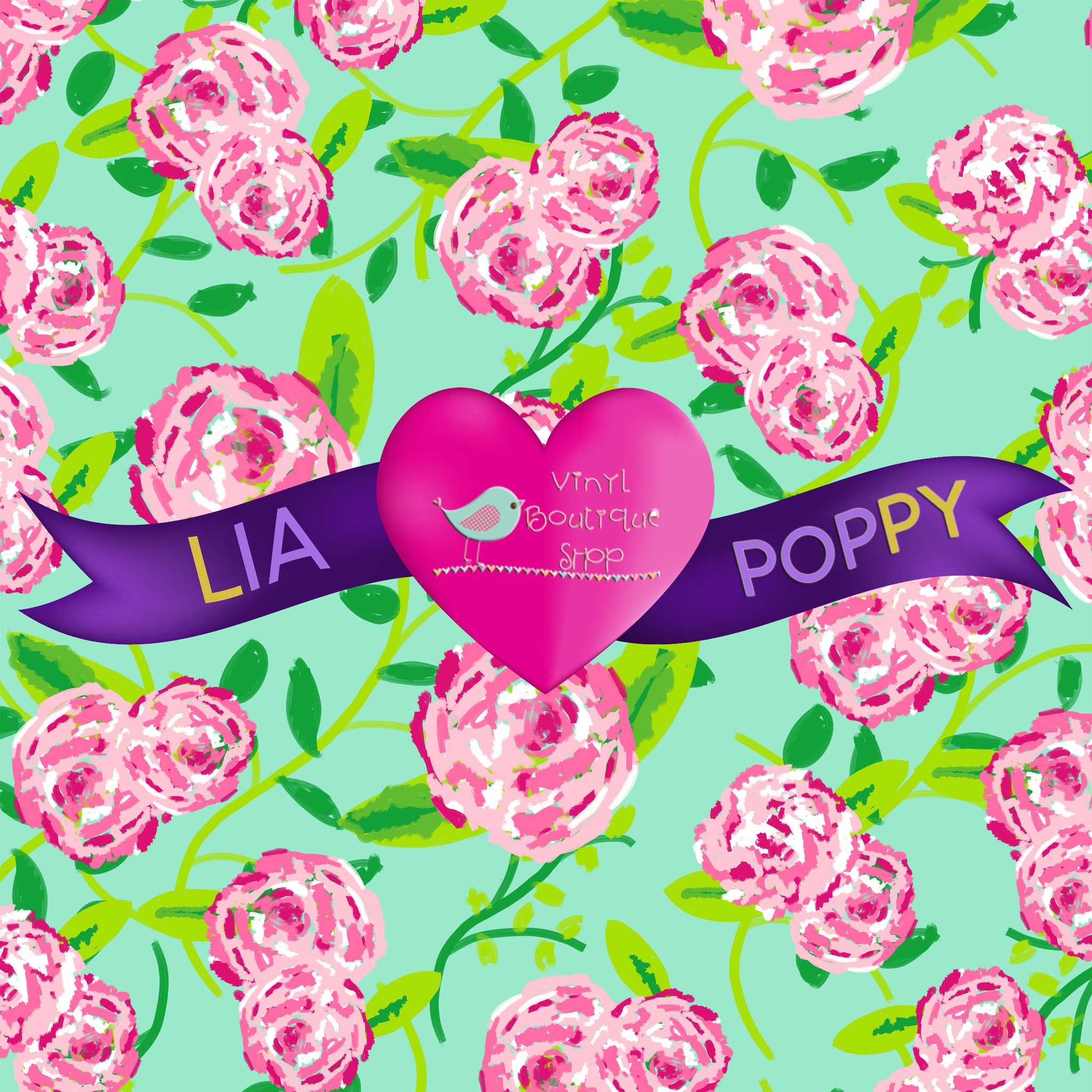 Impression Lia Poppy Vinyl Sheet LPY-1 - Vinyl Boutique Shop