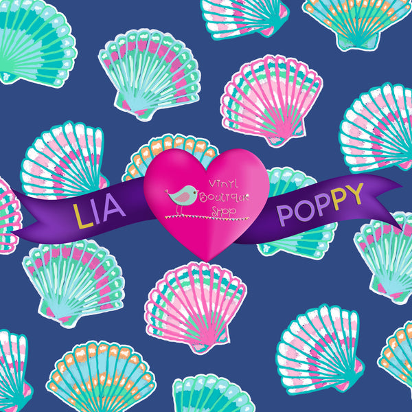 Shell Color Lia Poppy Vinyl Sheet LPY-22 - Vinyl Boutique Shop