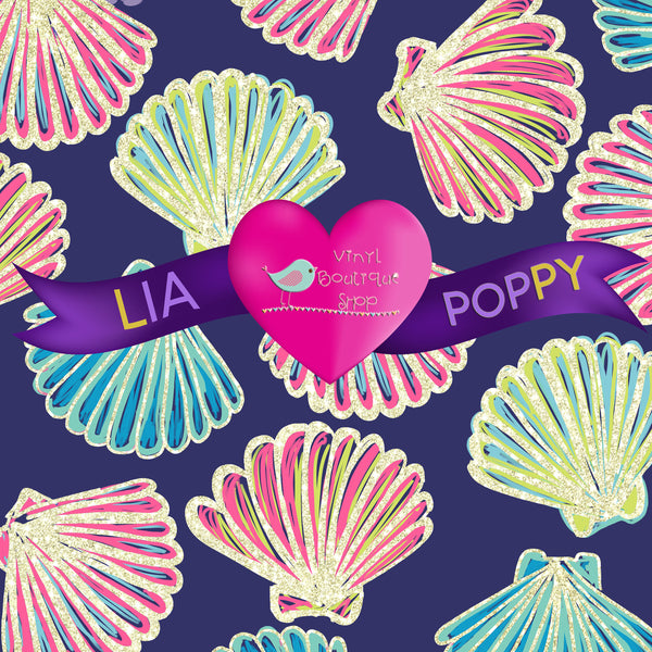 Shell Lia Poppy Vinyl Sheet LPY-59 - Vinyl Boutique Shop