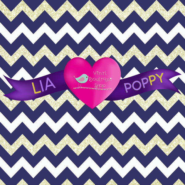 Chevron Lia Poppy Vinyl Sheet LPY-61 - Vinyl Boutique Shop