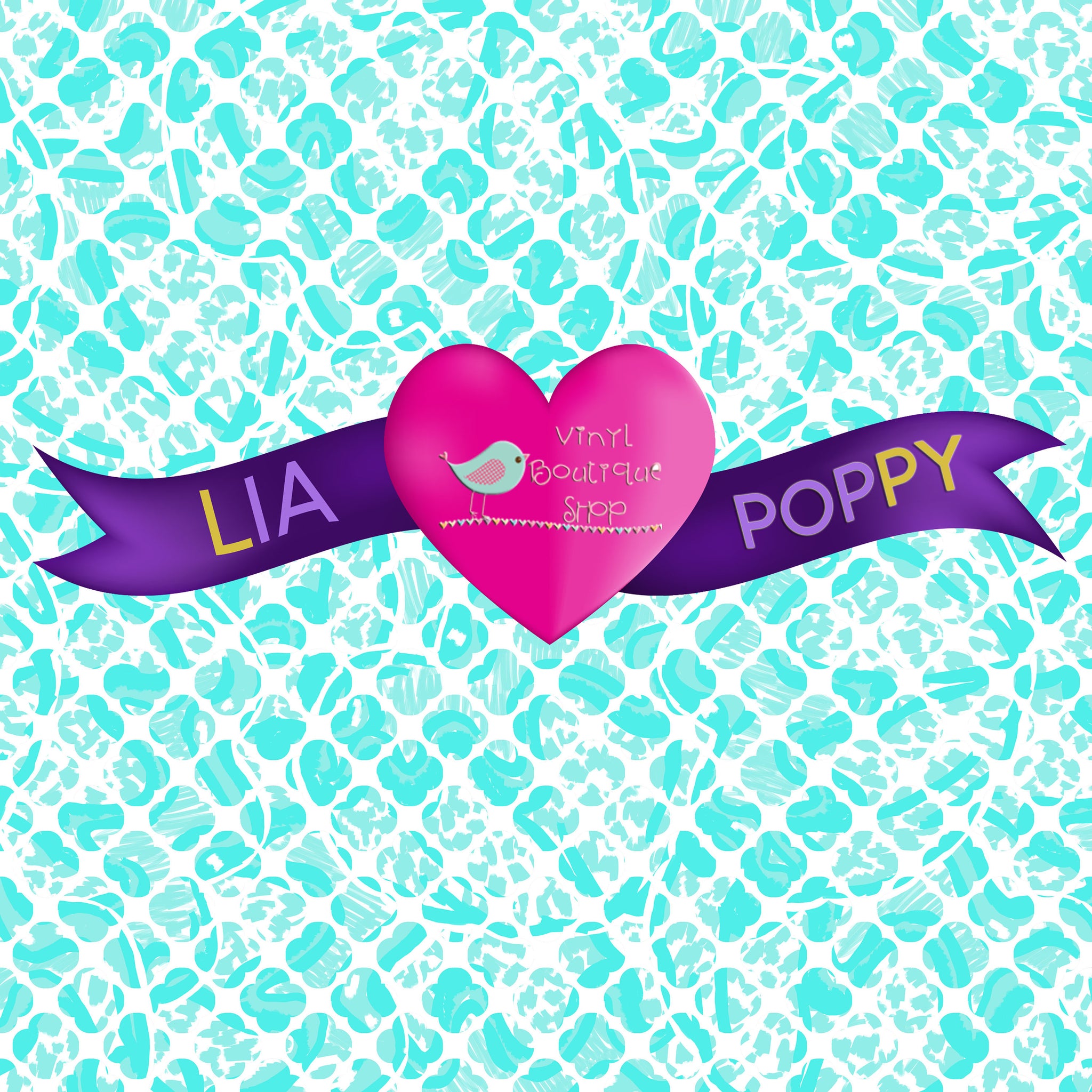 Pattern Lia Poppy Vinyl Sheet LPY-102 - Vinyl Boutique Shop