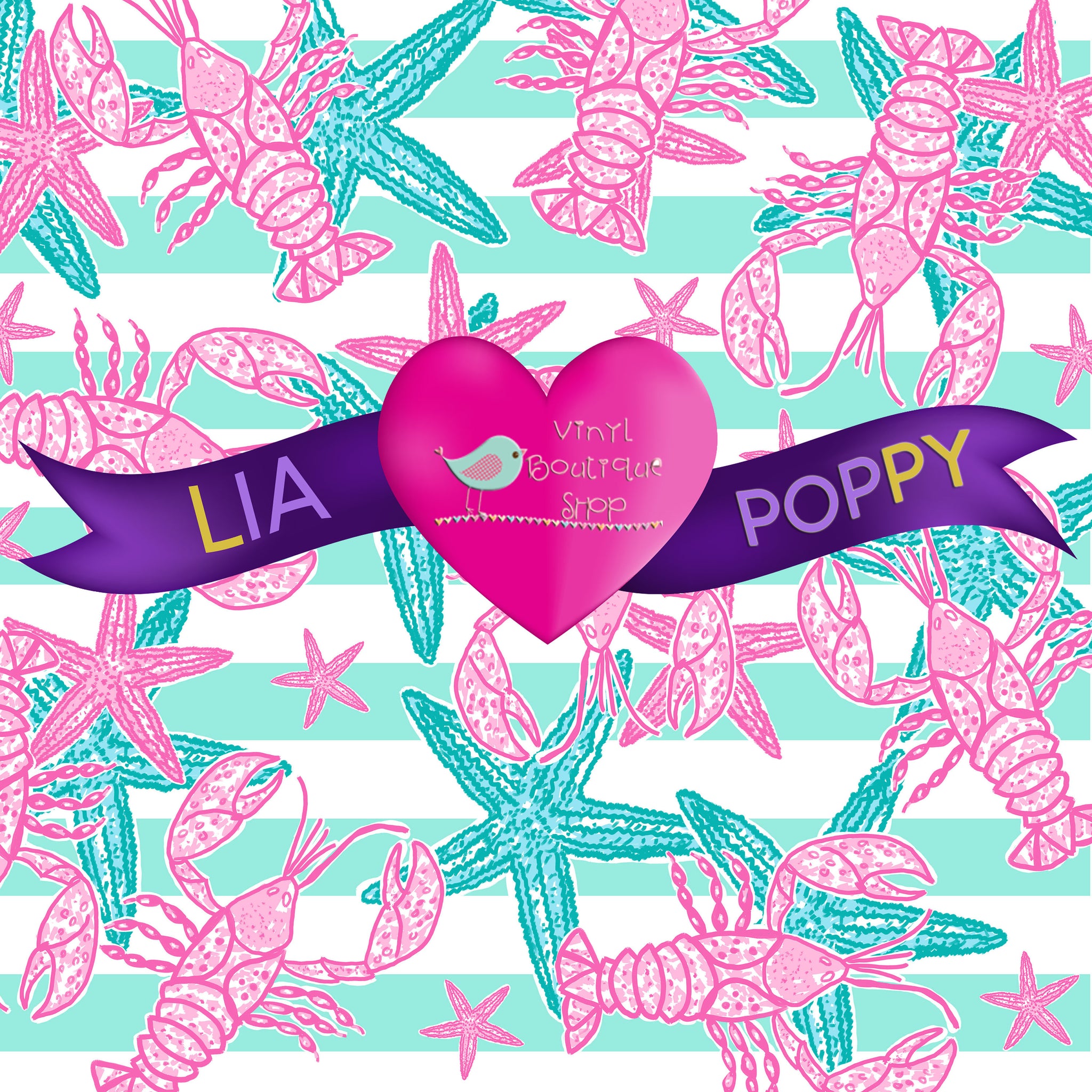 Star Fish Lia Poppy Vinyl Sheet LPY-105 - Vinyl Boutique Shop