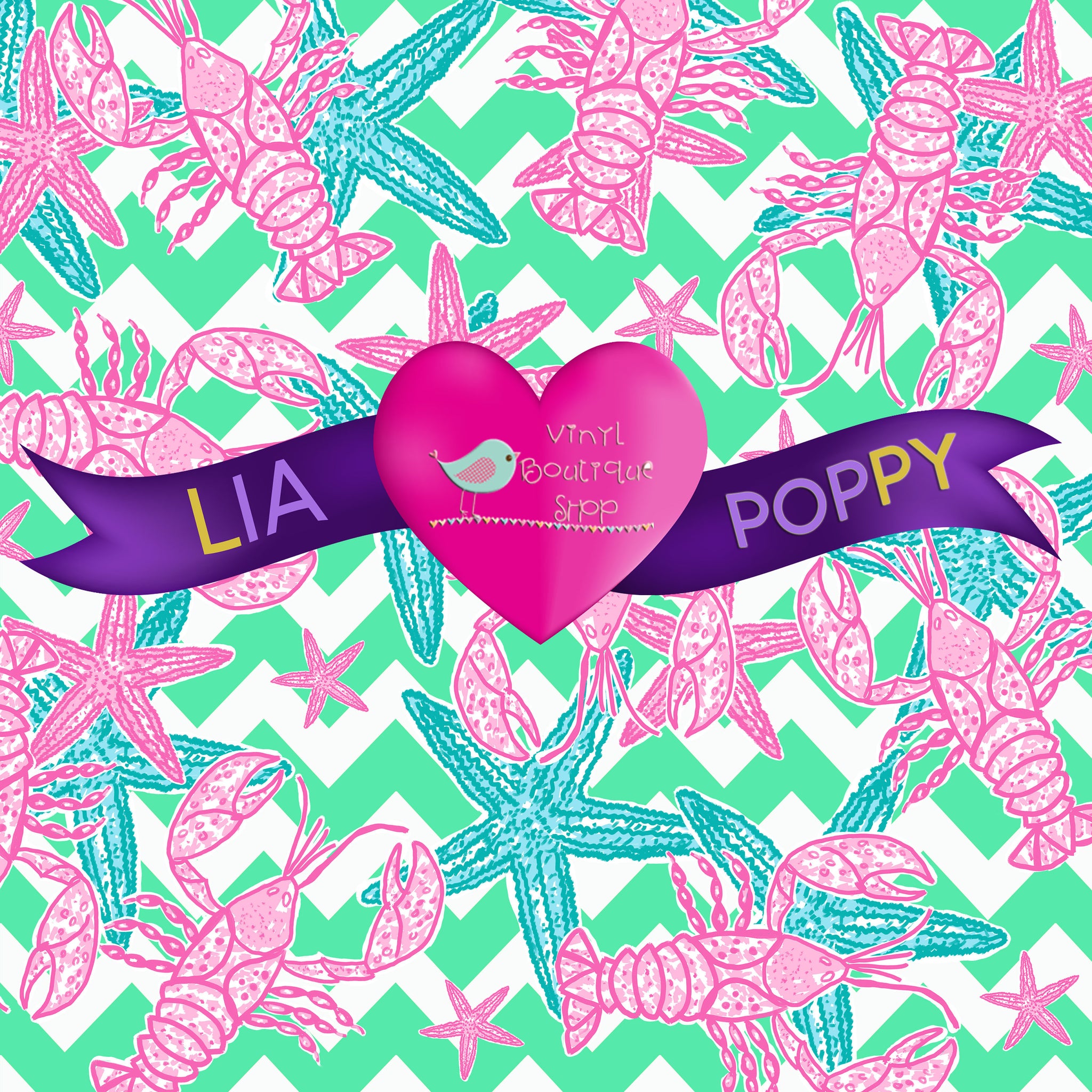 Star Fish Lia Poppy Vinyl Sheet LPY-106 - Vinyl Boutique Shop