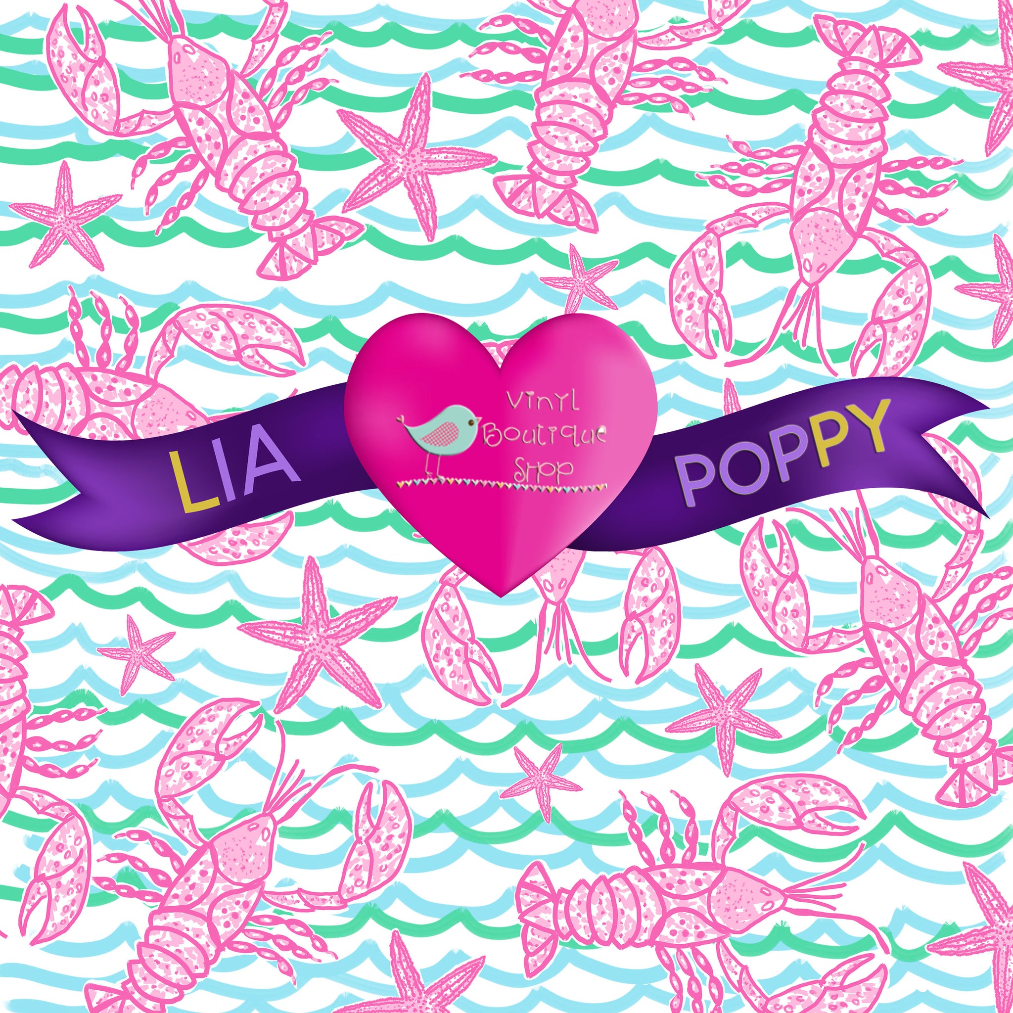 Lobster Lia Poppy Vinyl Sheet LPY-110 - Vinyl Boutique Shop