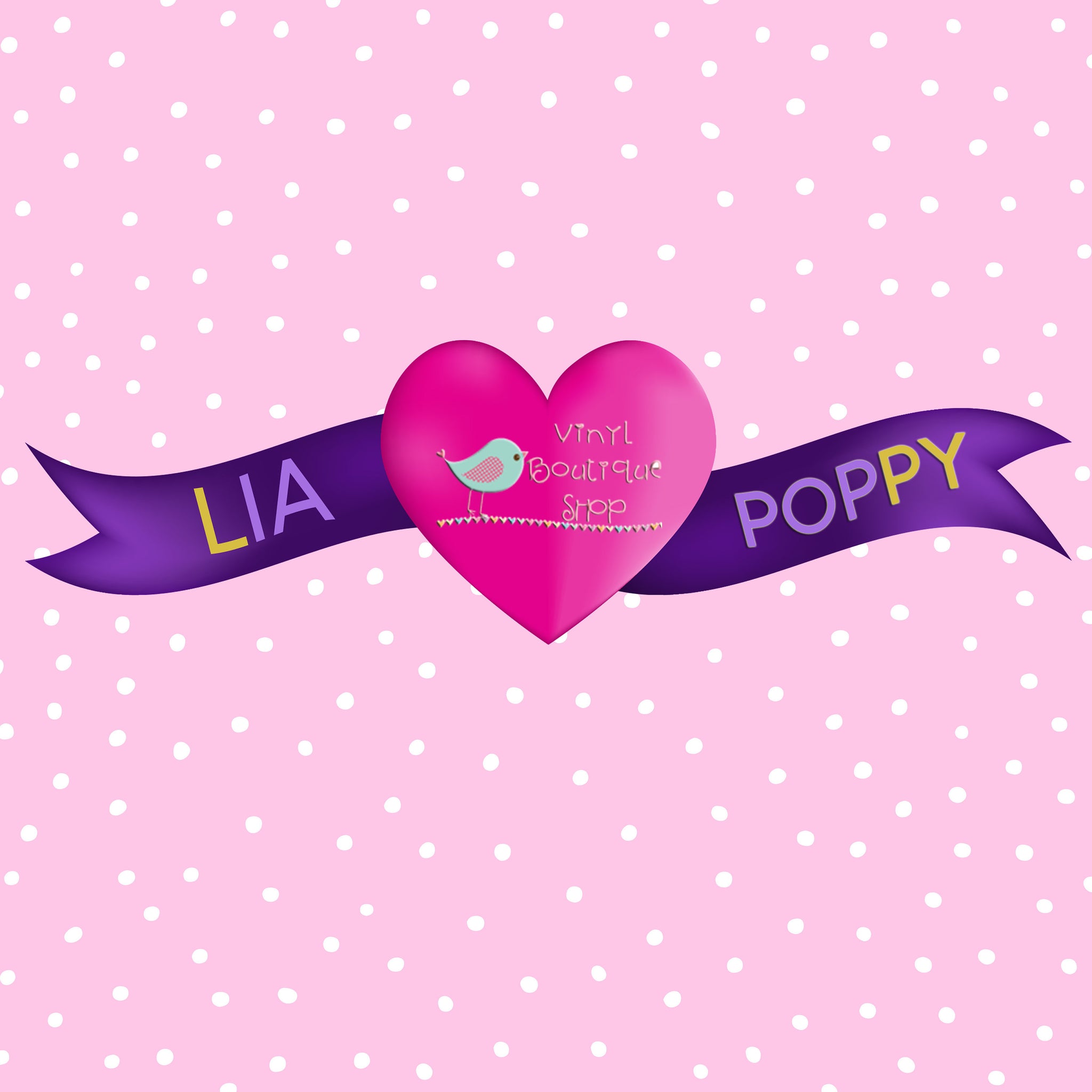 Pattern Lia Poppy Vinyl Sheet LPY-152 - Vinyl Boutique Shop