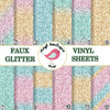 Faux Glitter Geometric Printed Patterned Craft Vinyl Sheet 0513 - Vinyl Boutique Shop
