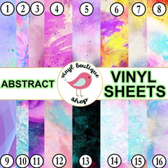 Abstract Pattern Vinyl Sheet Colorful print Vinyl - Vinyl Boutique Shop