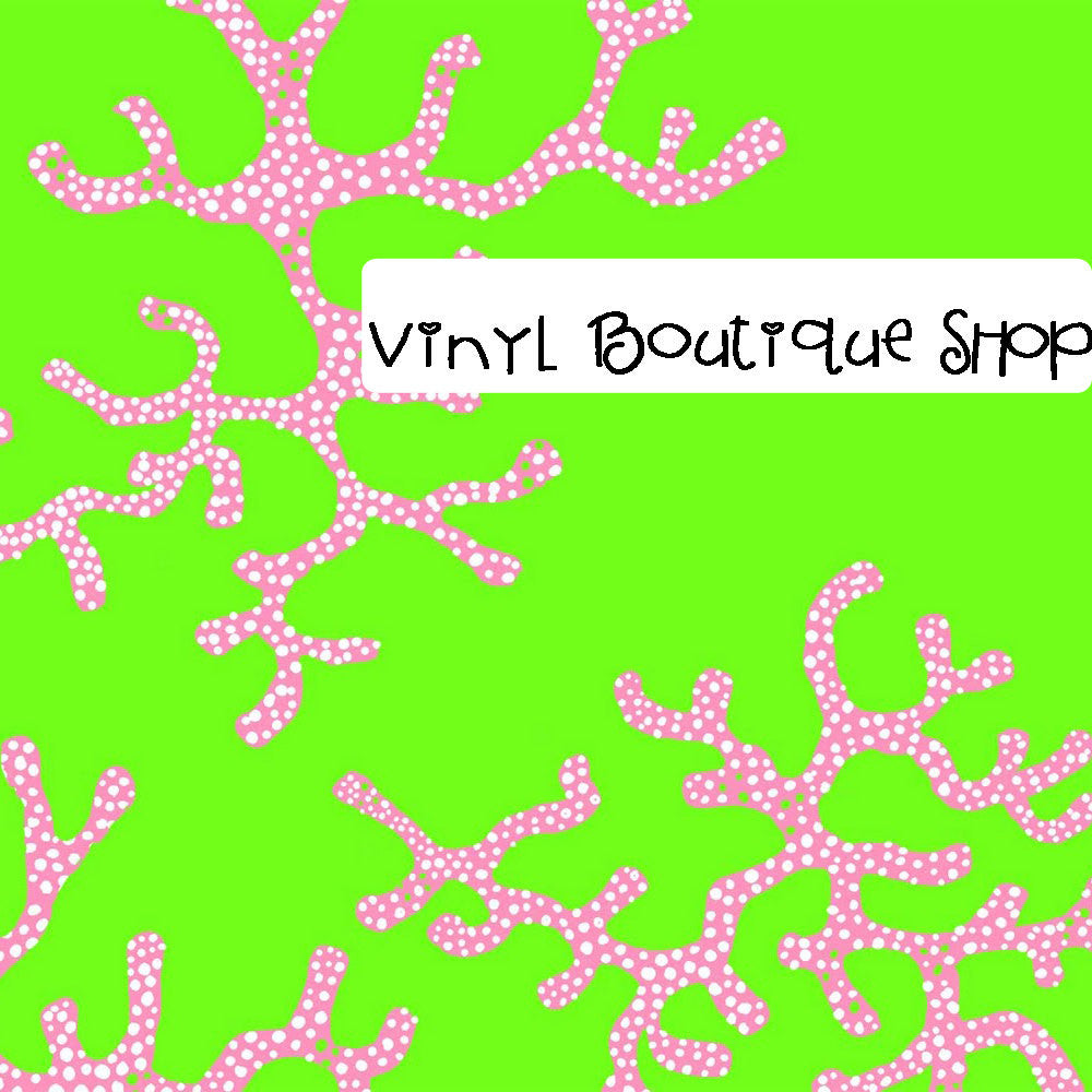 Coral Me Crazy Lilly Inspired Vinyl - Vinyl Boutique Shop