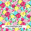 Heritage Floral Lilly Inspired Printed Patterned Craft Vinyl - Vinyl Boutique Shop