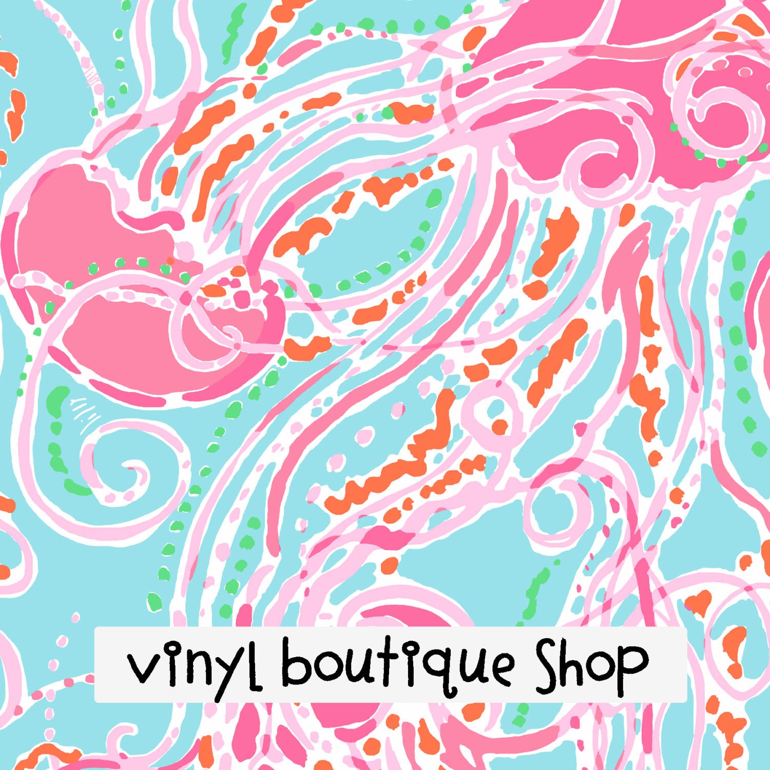 Jellies Lilly Inspired Printed Patterned Craft Vinyl - Vinyl Boutique Shop