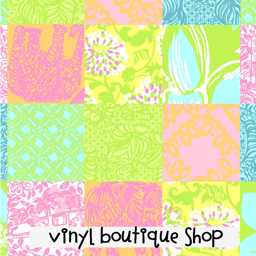 Jubilee Patch Lilly Inspired Printed Patterned Craft Vinyl - Vinyl Boutique Shop