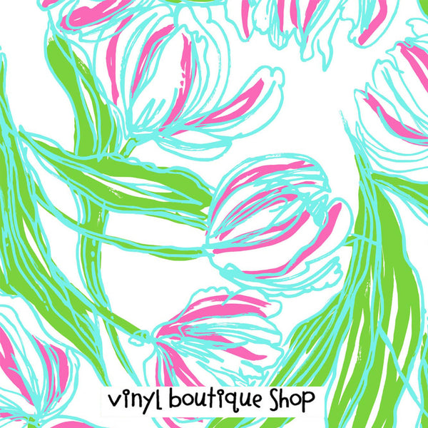 Ring The Bell Boy Lilly Inspired Printed Patterned Craft Vinyl - Vinyl Boutique Shop