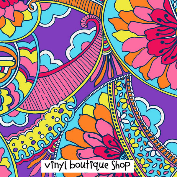 Optical Illusion Lilly Inspired Printed Patterned Craft Vinyl - Vinyl Boutique Shop