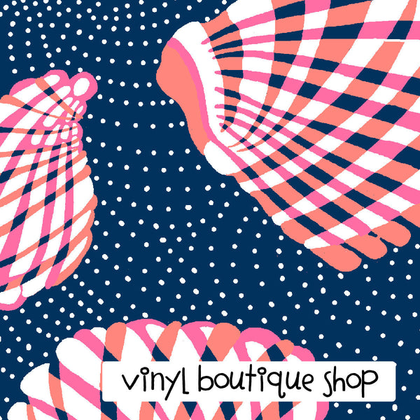 Sea Shell Lilly Inspired Printed Patterned Craft Vinyl - Vinyl Boutique Shop