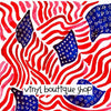 4Th Of July Watercolor Lilly Inspired Printed Patterned Craft Vinyl - Vinyl Boutique Shop