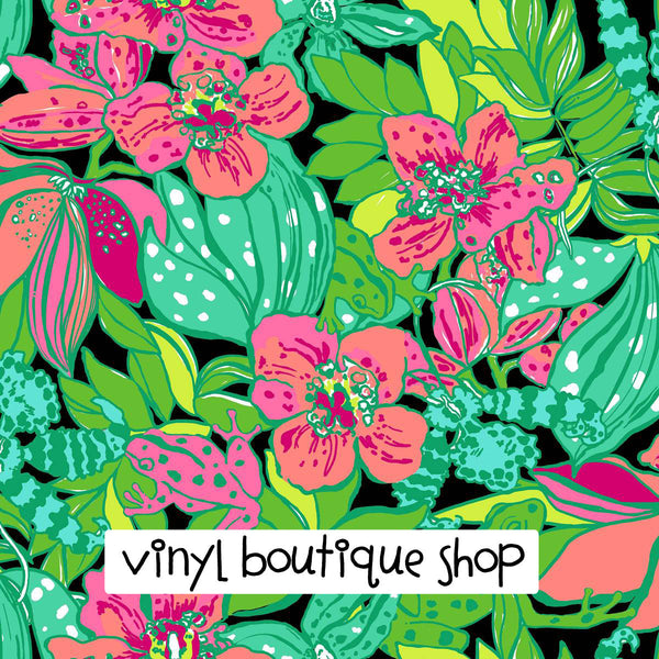 Skip On It Lilly Inspired Printed Patterned Craft Vinyl - Vinyl Boutique Shop