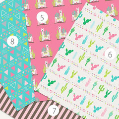 Llama Cacti Heat Transfer Vinyl Sheet - Vinyl Boutique Shop