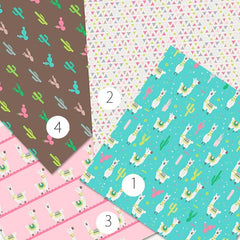 Llama Cacti Heat Transfer Vinyl Sheet - Vinyl Boutique Shop