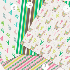 Llama Cacti Heat Transfer Vinyl Sheet - Vinyl Boutique Shop